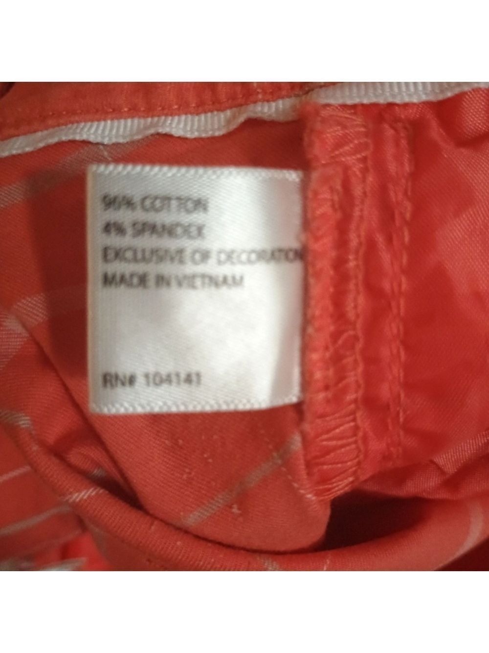 Lady Hagen Coral Plaid Golf Bermuda Athletic Shorts Size 4 - Picture 4 of 5